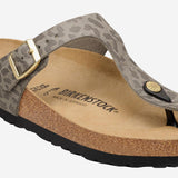 SANDALI GIZEH RIVET CONM MOTIVO ANIMALIER 1032026 GRAYTAUPE BIRKENSTOCK 