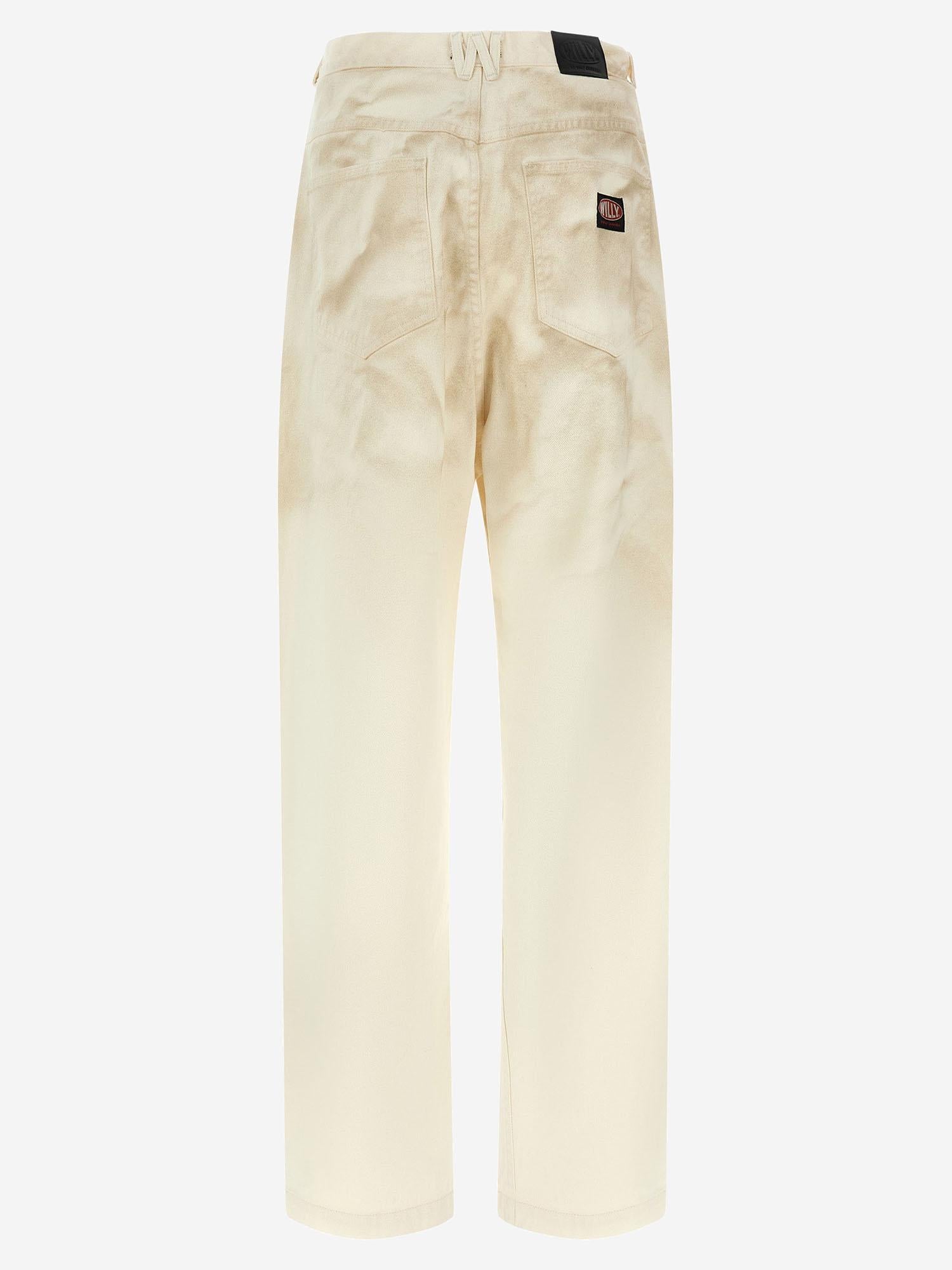 JEANS BAD BOY IN COTONE CON TEXTURE STROPICCIATA WCDNM0011 065 WILLY CHAVARRIA 