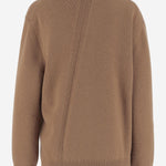 MAGLIONE ASIMMETRICO IN MISTO LANA J02GP0235 J14798226 JIL SANDER 
