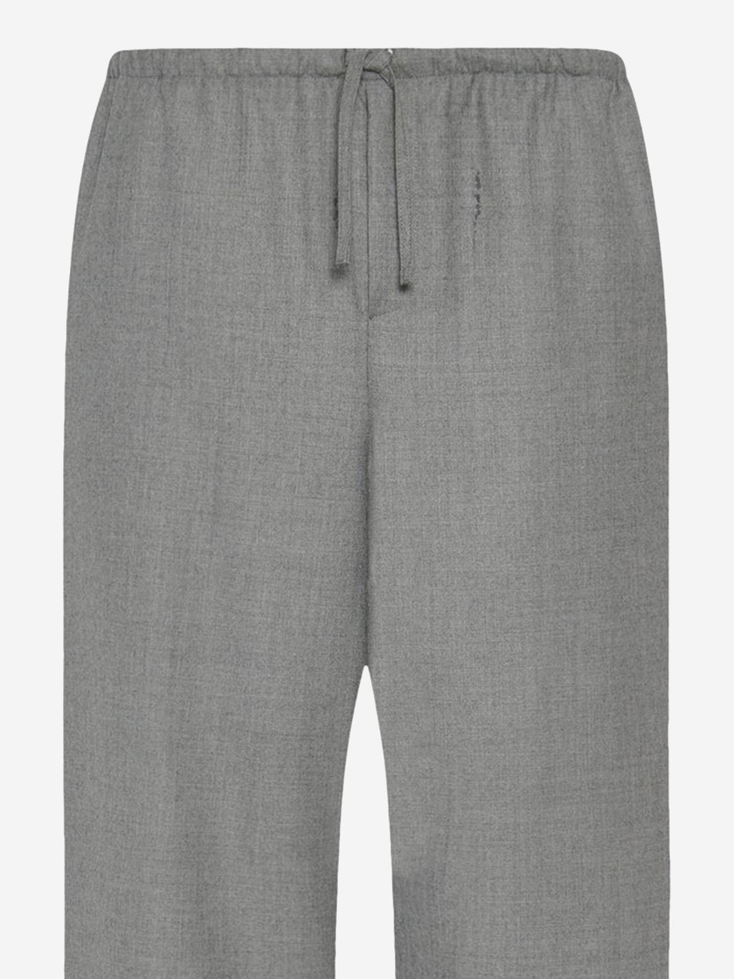 PANTALONI XON IN LANA 990W4084 GRY THE ROW 