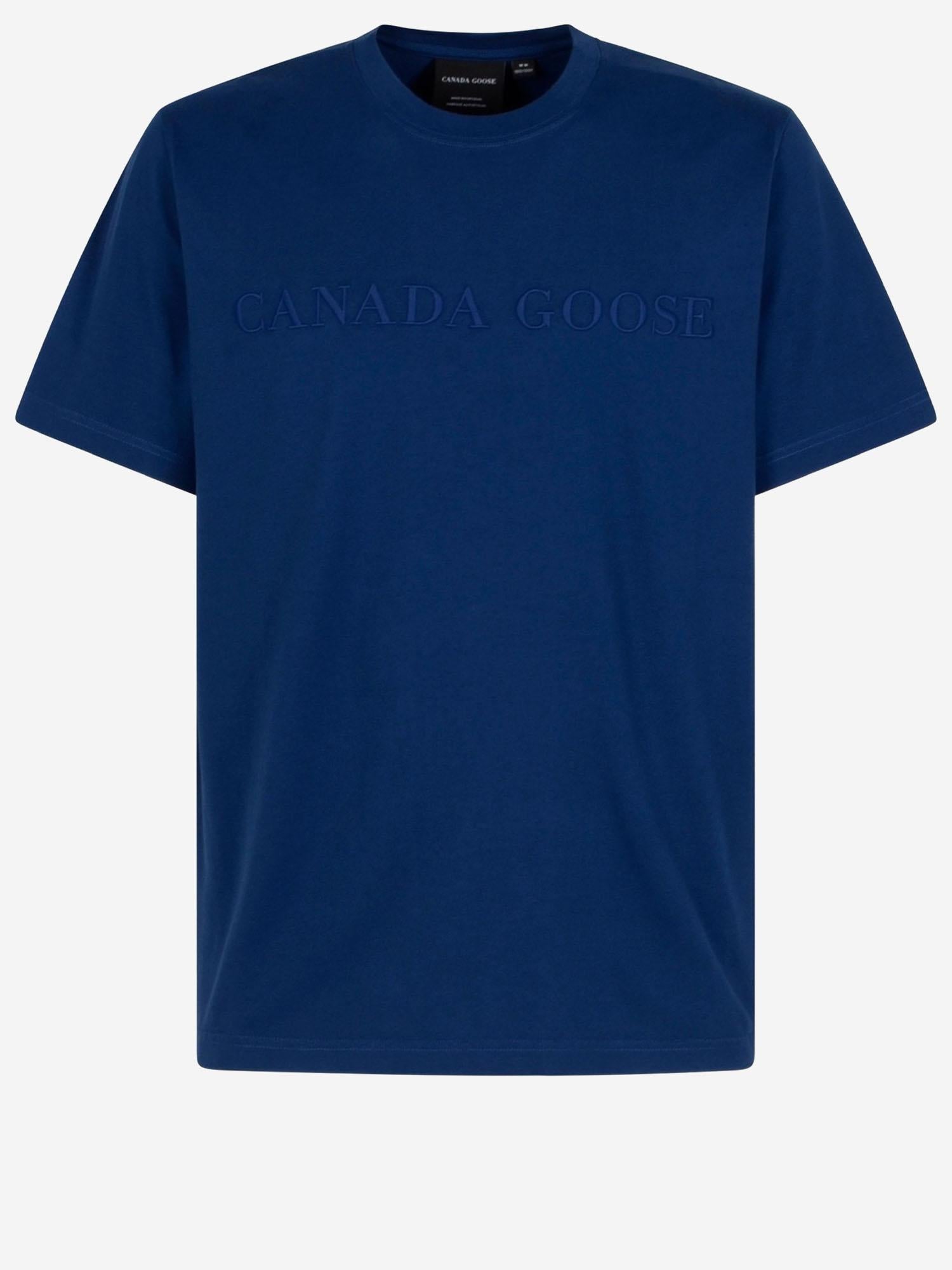 T-SHIRT IN COTONE CON LOGO 1339M1 9841 CANADA GOOSE 