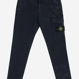 PANTALONI IN COTONE STRETCH CON LOGO 3100004 S0198V0120 STONE ISLAND KIDS 