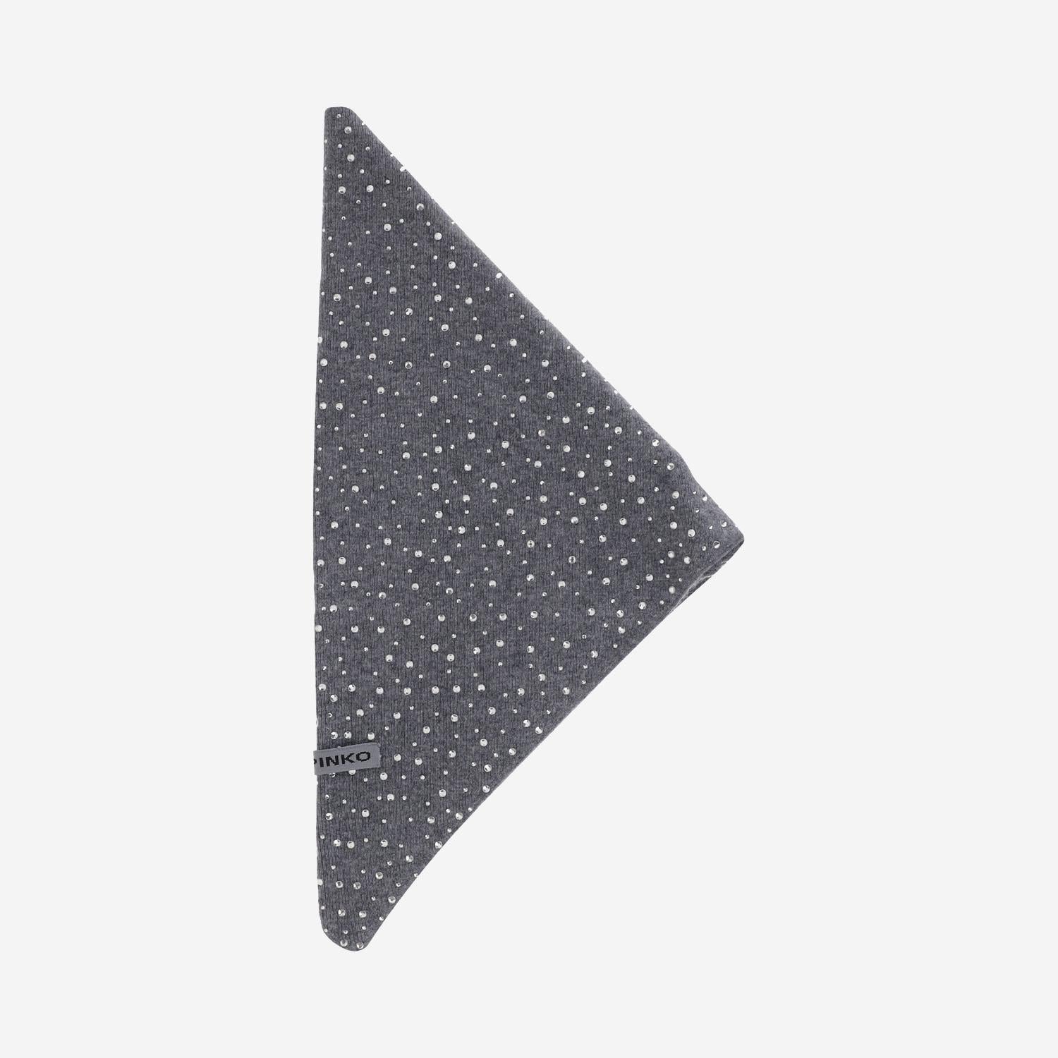 Sciarpa in lana con cristalli 106001 A2Z8I12 PINKO 