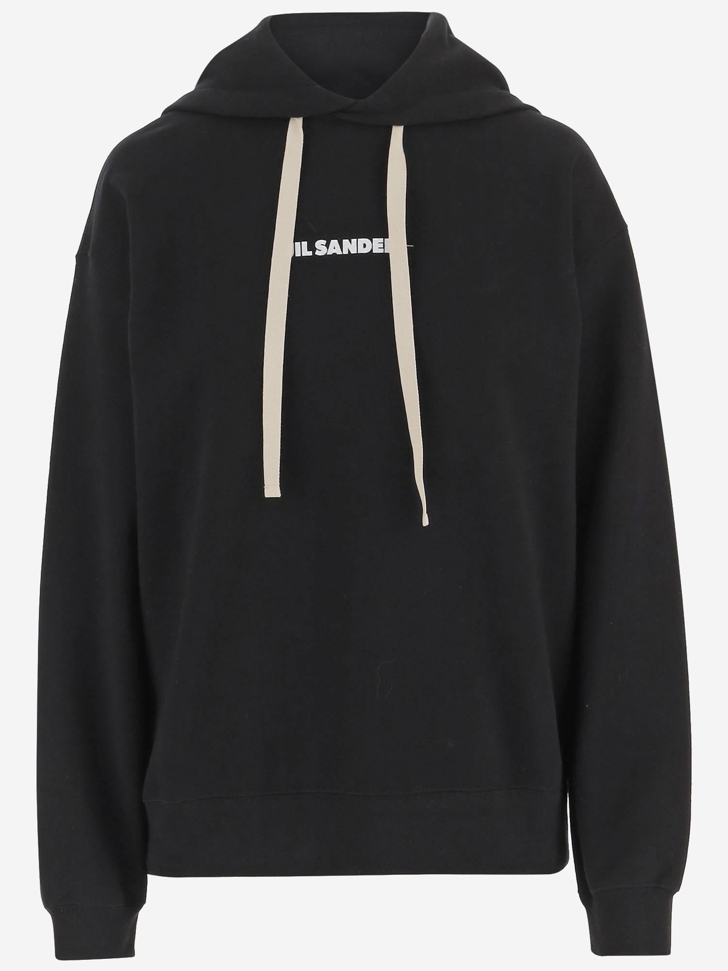 FELPA IN COTONE CON LOGO J40GU0123 J20039001 JIL SANDER 