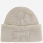 BEANIE IN MISTO LANA CON LOGO ACU00666AK00227 110 JACQUEMUS 