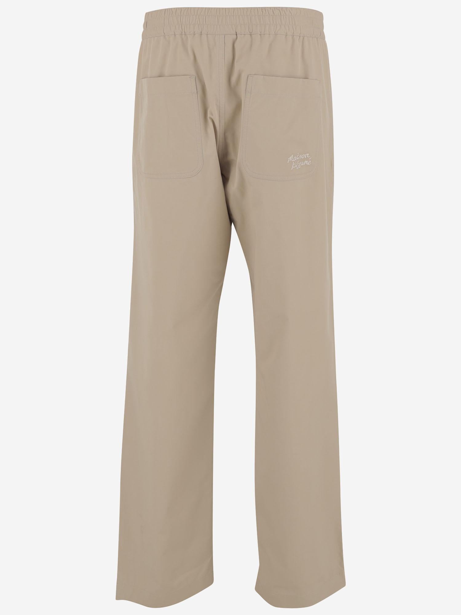 PANTALONI CASUAL IN COTONE OM01117WW9031 0176 MAISON KITSUNE 