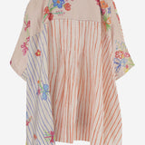 CAMICIA IN SETA E COTONE CON MOTIVO FLOREALE DLWPDKPT01 MULTI PERO 