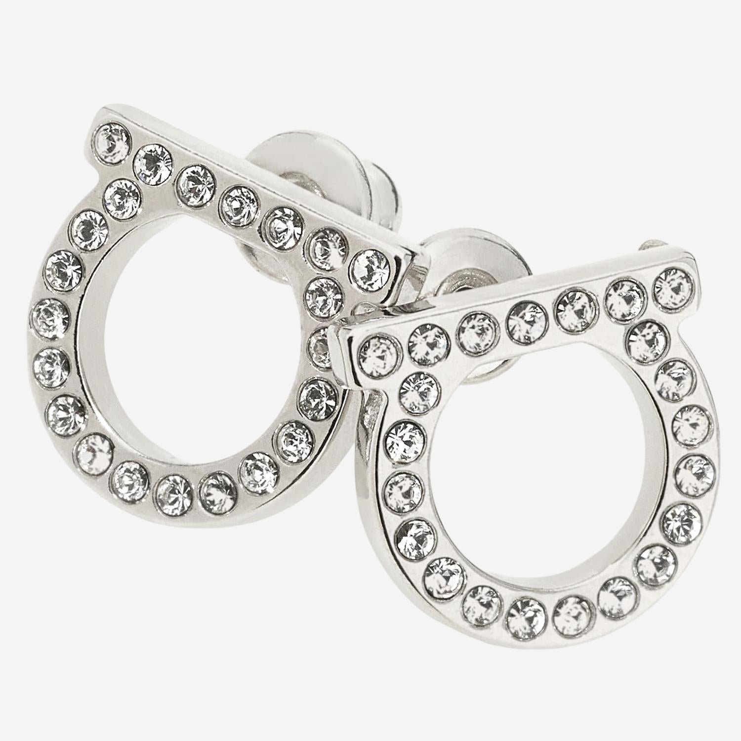 Orecchini Gancini Crystals 760122 002 SALVATORE FERRAGAMO 