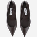 DÉCOLLETÉ AMELIA IN PELLE AMELIA CLFCHOCOLATE JIMMY CHOO 