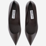 DÉCOLLETÉ AMELIA IN PELLE AMELIA CLFCHOCOLATE JIMMY CHOO 