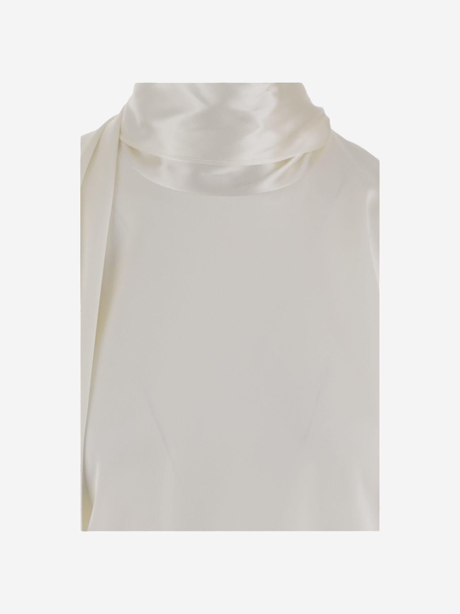 TOP IN RASO DI SETA STRETCH 871259 V6KR09000 BOTTEGA VENETA 