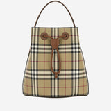 BORSA BUCKET TB CON MOTIVO CHECK 8109795 VNTGCHKBRIARBROWN BURBERRY 