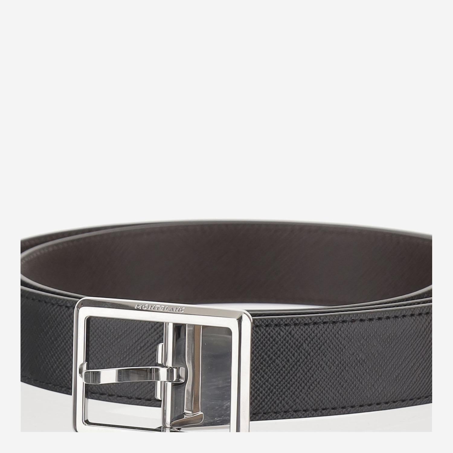 CINTURA IN PELLE REVERSIBILE 222193 BLACK/EBONY MONTBLANC 