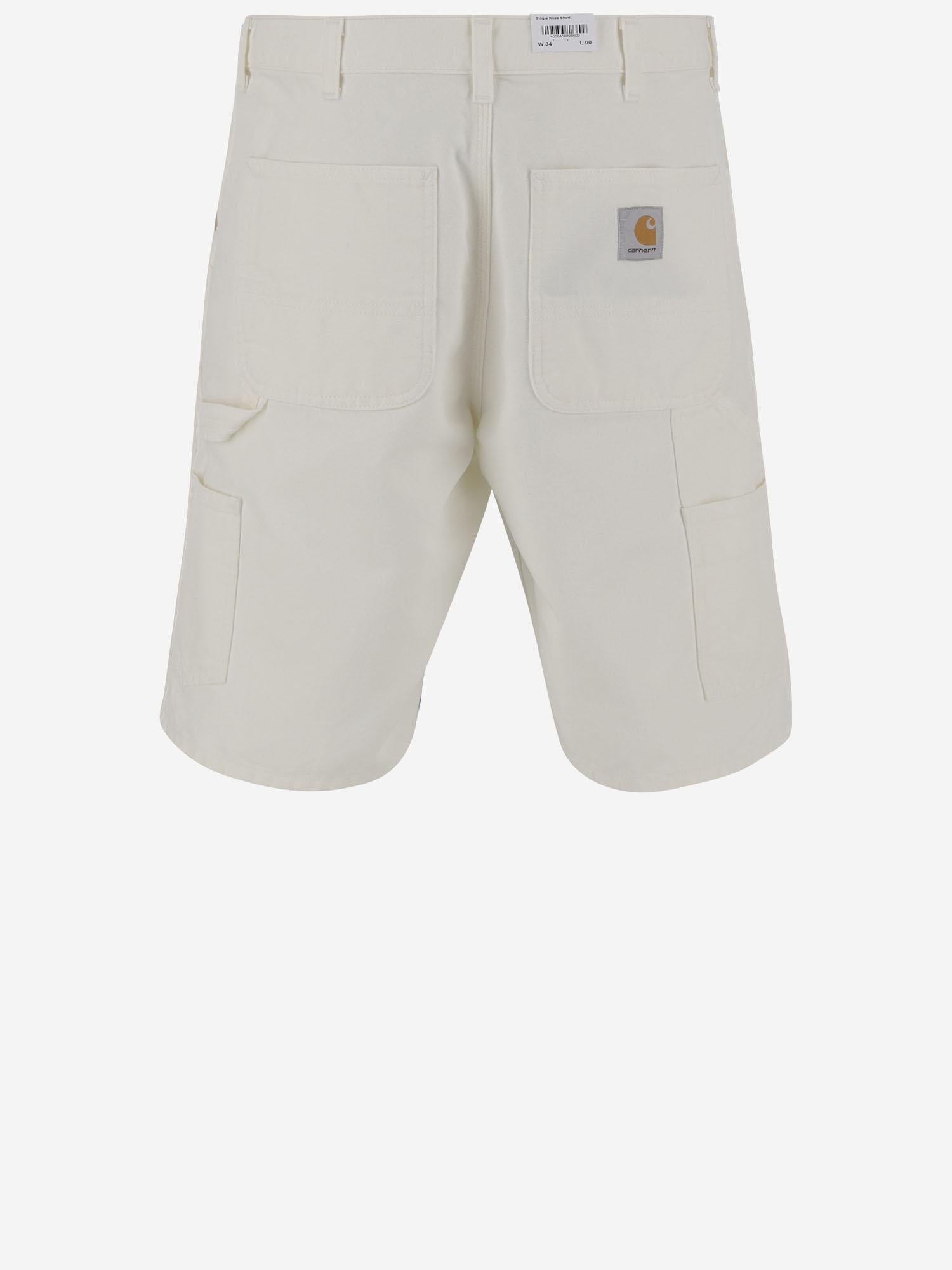 PANTALONI CORTI IN COTONE CON LOGO I027942 D602 CARHARTT WIP 