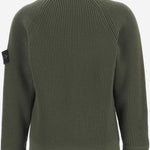 MAGLIONE CON ZIP IN LANA VERGINE 5100012 S0C02V0054 STONE ISLAND KIDS 