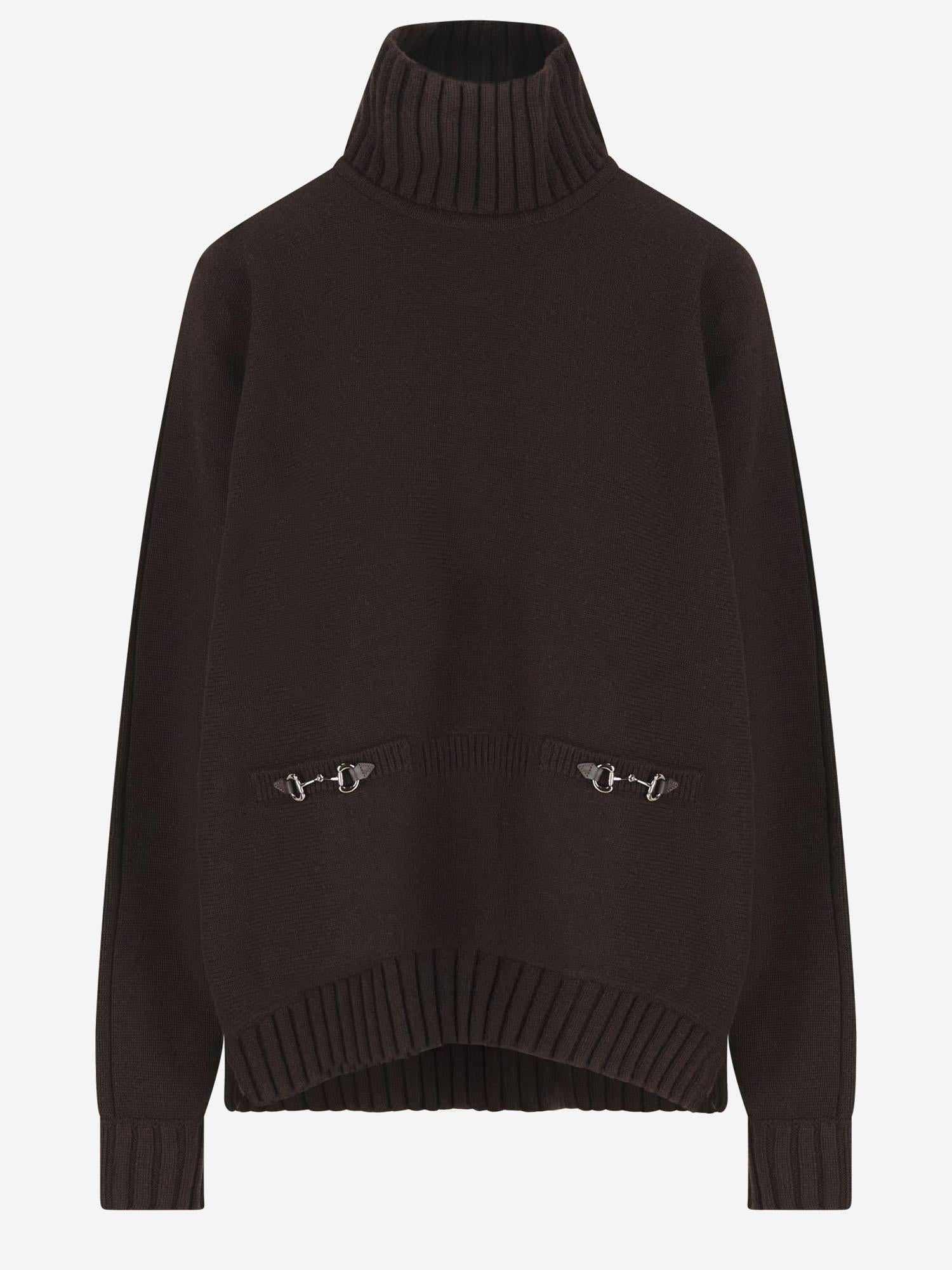 MAGLIONE A COLLO ALTO IN LANA E CASHMERE 828685 XKEVK2344 GUCCI 