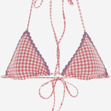 TOP BIKINI CON MOTIVO A QUADRETTI LEH0001 05440F MC2 SAINT BARTH 