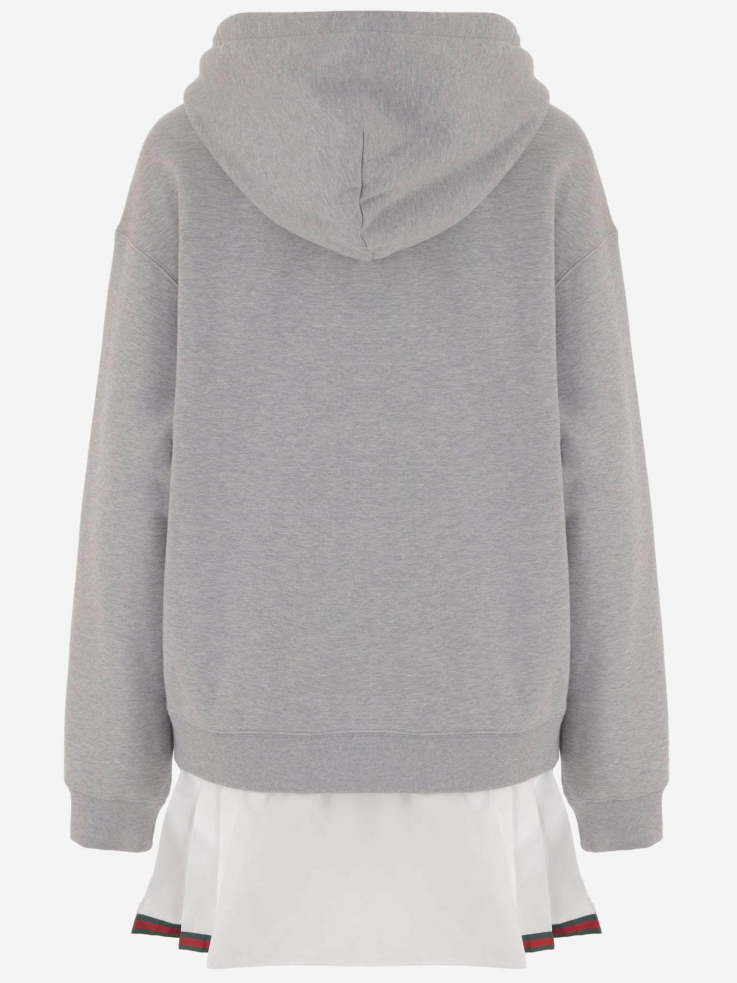 ABITO IN COTONE CON GONNA PLISSÉ 843676 XJHIT1087 GUCCI 