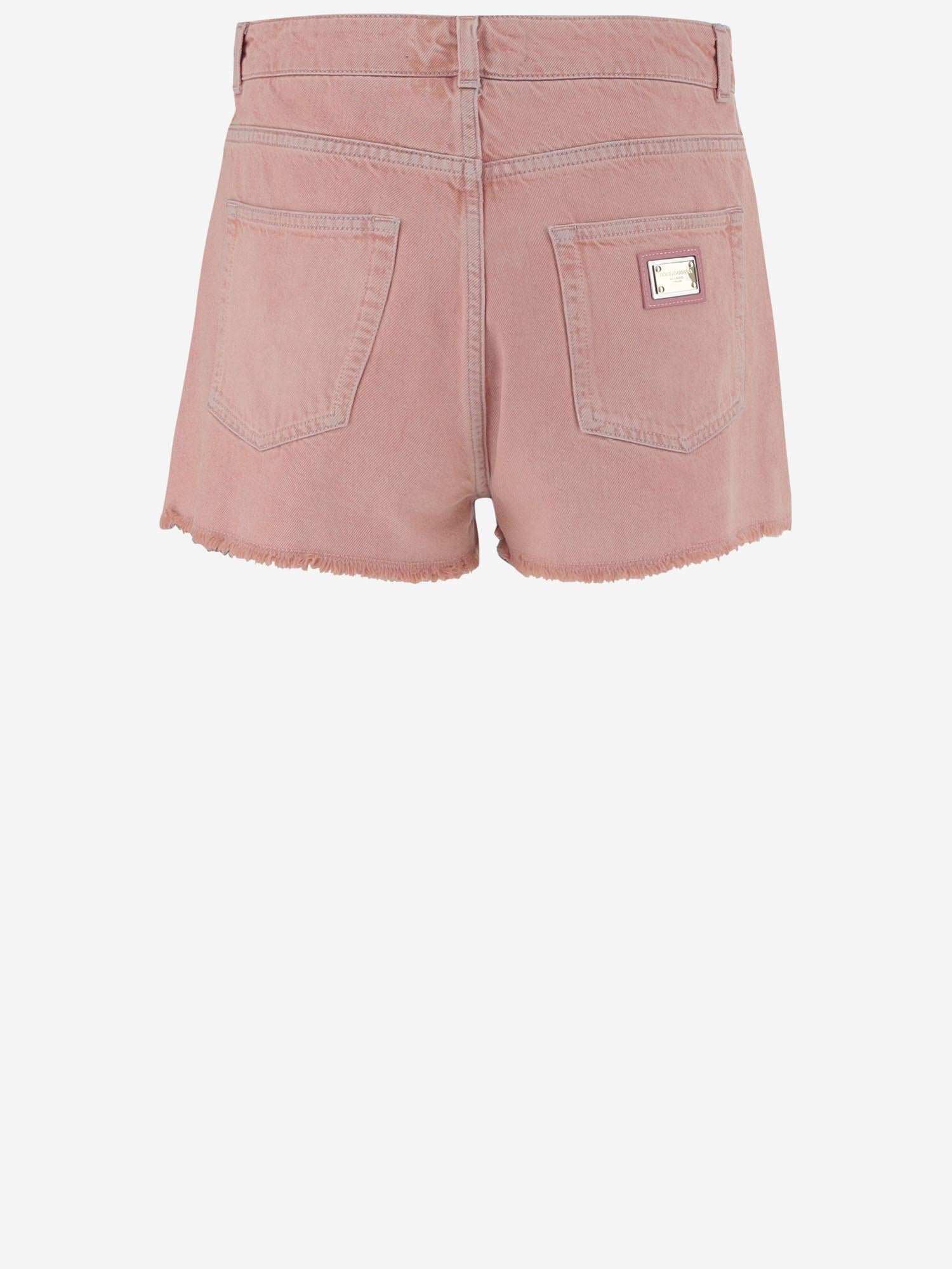 SHORTS IN COTONE CON PLACCA DG FTC9WD G8MT5S9001 DOLCE & GABBANA 