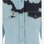 CAMICIA IN COTONE CON MOTIVO TIE-DYE DAM26TU5 BLUE DONT @ ME 