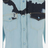 CAMICIA IN COTONE CON MOTIVO TIE-DYE DAM26TU5 BLUE DONT @ ME 