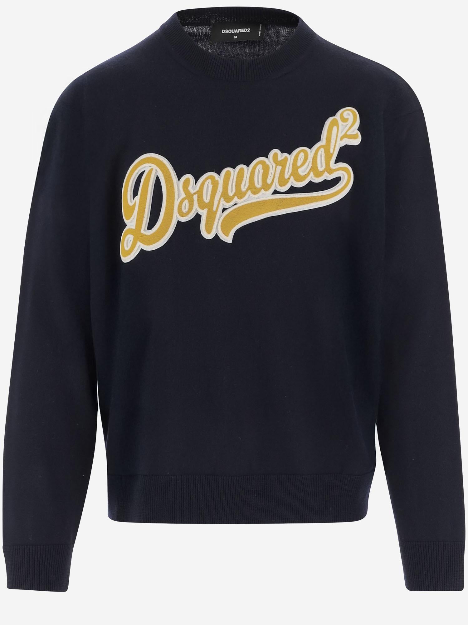 PULLOVER IN LANA CON LOGO S74HA1552 D13142477 DSQUARED2 