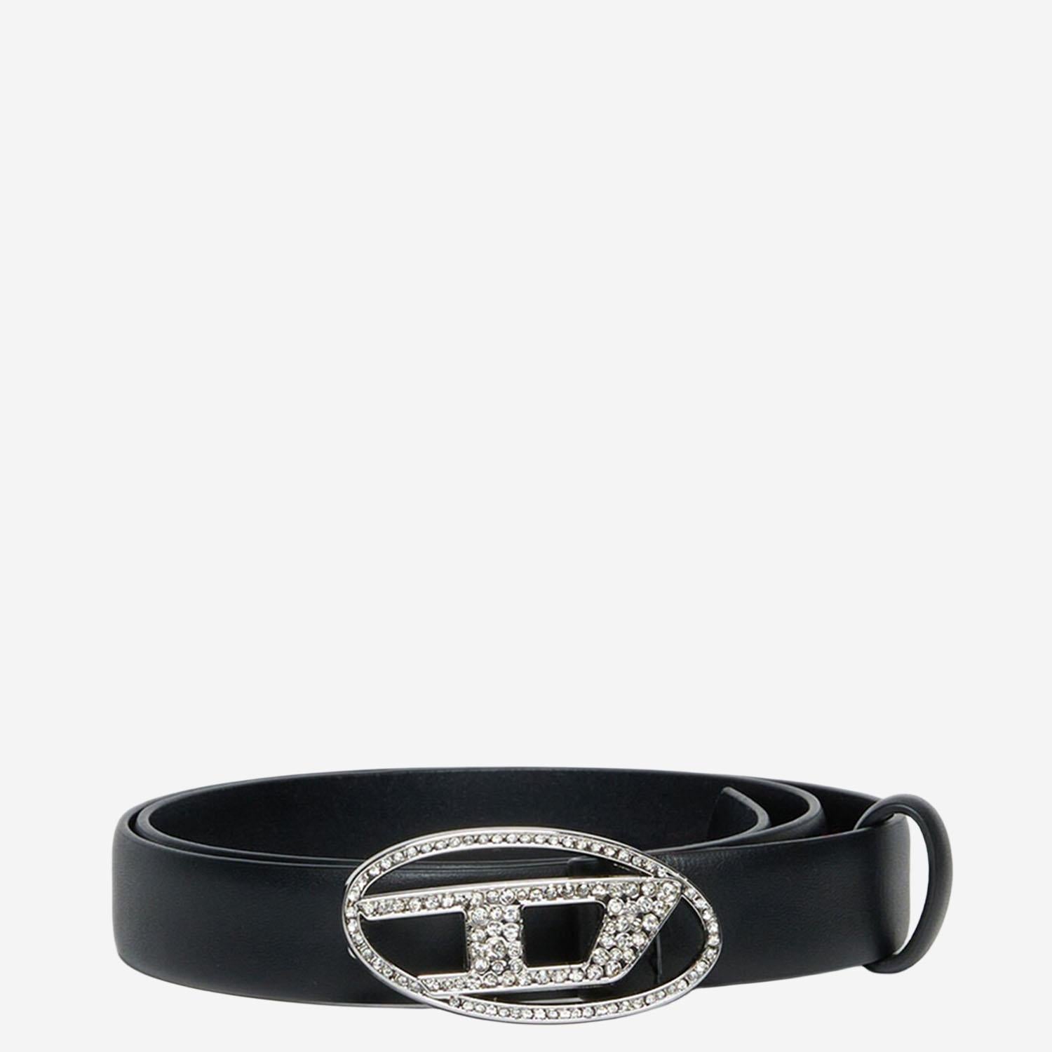 CINTURA B1DRCRYSTAL IN PELLE J02524 KXBLRK900 DIESEL KIDS 