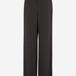 Pantaloni in raso con motivo medaglioni 820232 Y6K844164 SAINT LAURENT 