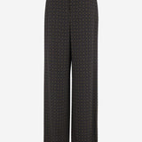 Pantaloni in raso con motivo medaglioni 820232 Y6K844164 SAINT LAURENT 