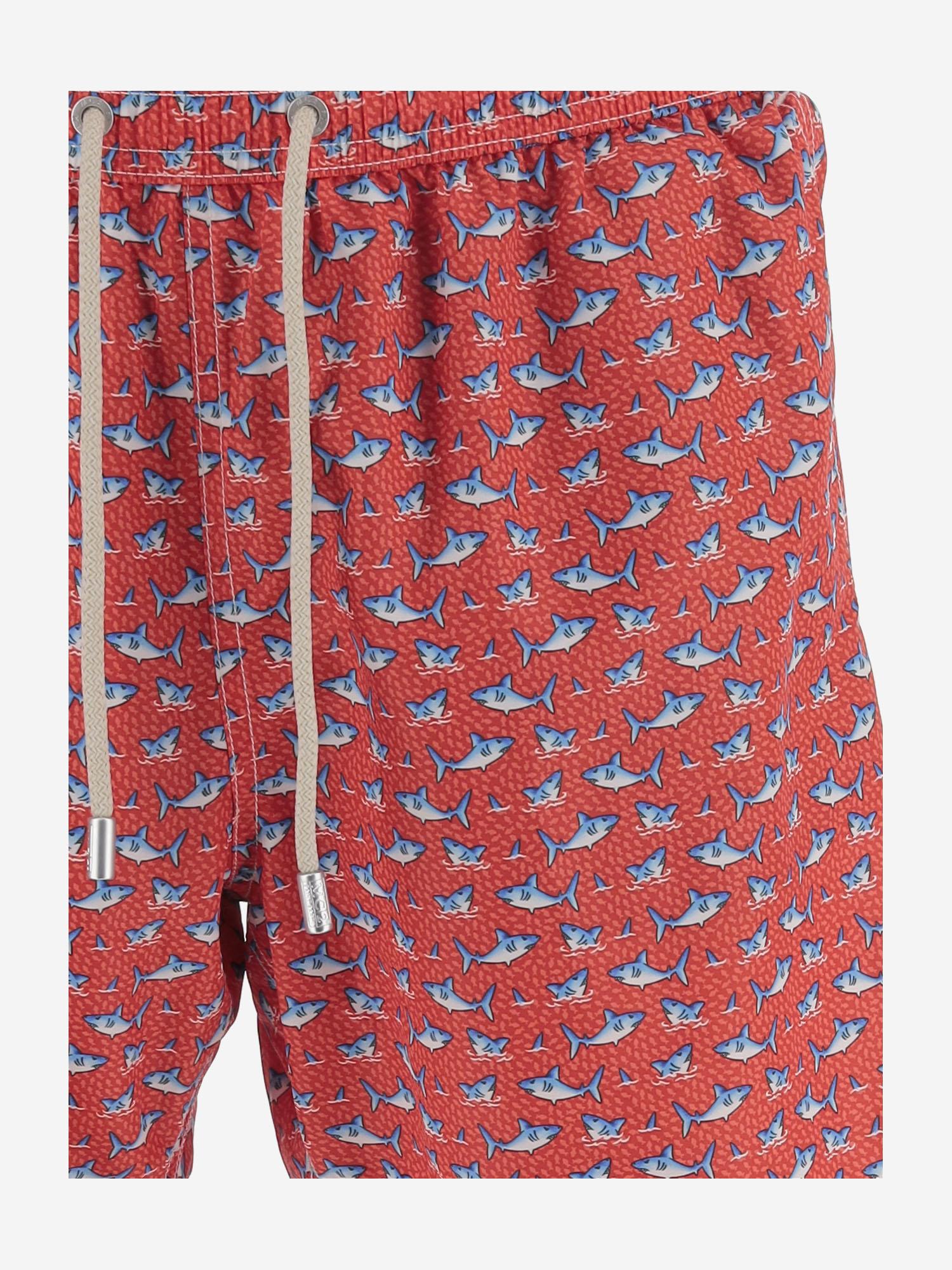 SHORTS DA BAGNO IN NYLON CON MOTIVO FANTASIA LIG0003 02145L MC2 SAINT BARTH 