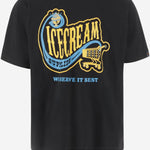 T-SHIRT IN COTONE CON LOGO IC25349 BLACK ICECREAM 