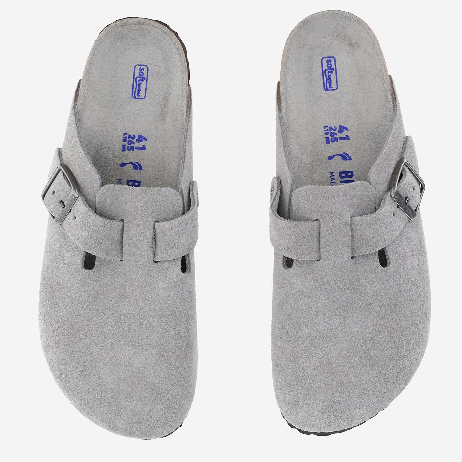 SABOT BOSTON IN PELLE SCAMOSCIATA 1031657 SAGE BIRKENSTOCK 