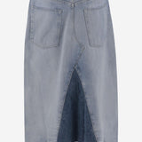 GONNA IN DENIM DI COTONE 211971231 001 POLO RALPH LAUREN 