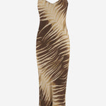 ABITO IN VISCOSA CON STAMPA TROPICALE 80PAO925 NS819751 JUST CAVALLI 
