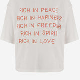 T-SHIRT IN COTONE CON STAMPA LOGO TAMARA WHITE ONE TEE 