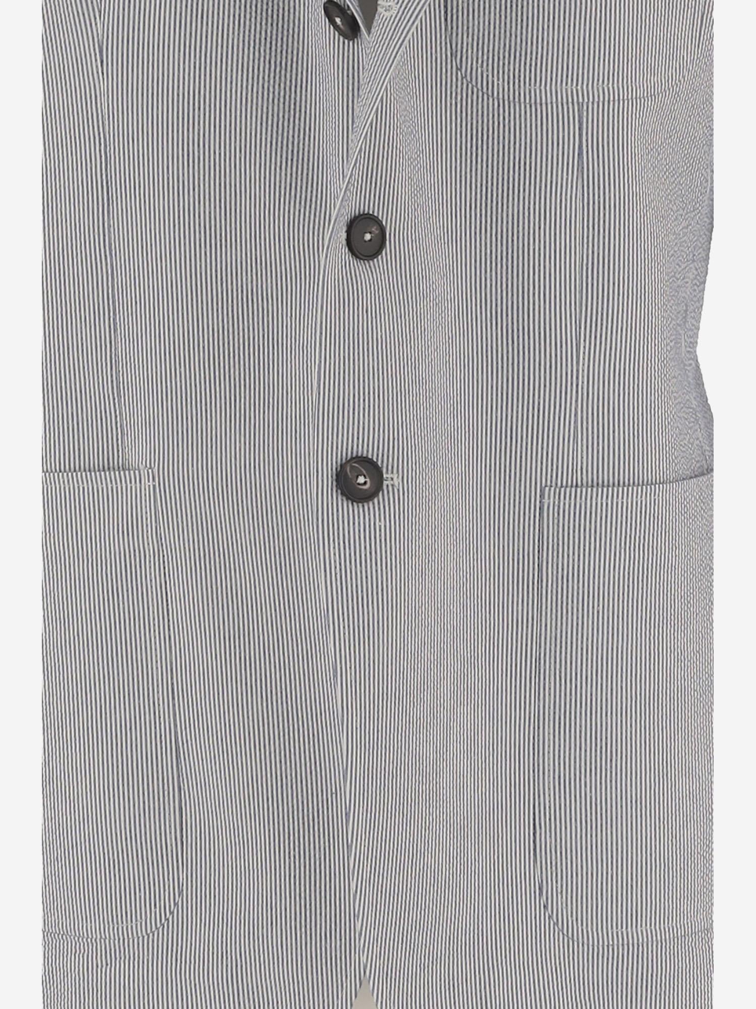 GIACCA a righe MONOPETTO IN misto cotone GTORRENT 340335B3401 TAGLIATORE 