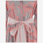 ABITO IN COTONE CON MOTIVO floreale NEWTOILE 03STRAWBERRYGREY PEPS CANNES 