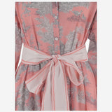 ABITO IN COTONE CON MOTIVO floreale NEWTOILE 03STRAWBERRYGREY PEPS CANNES 