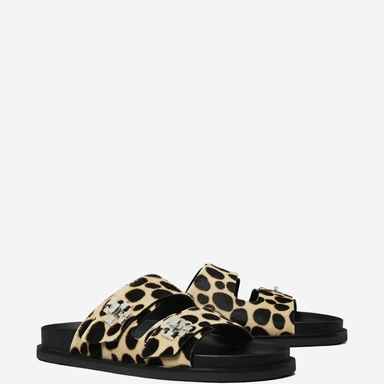 SANDALI SLIDER CON MOTIVO ANIMALIER 169691 960 TORY BURCH 