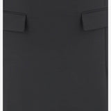 GONNA IN VISCOSA E LANA CON DOPPIO SPACCO 13H670 006NERONERO SALVATORE FERRAGAMO 