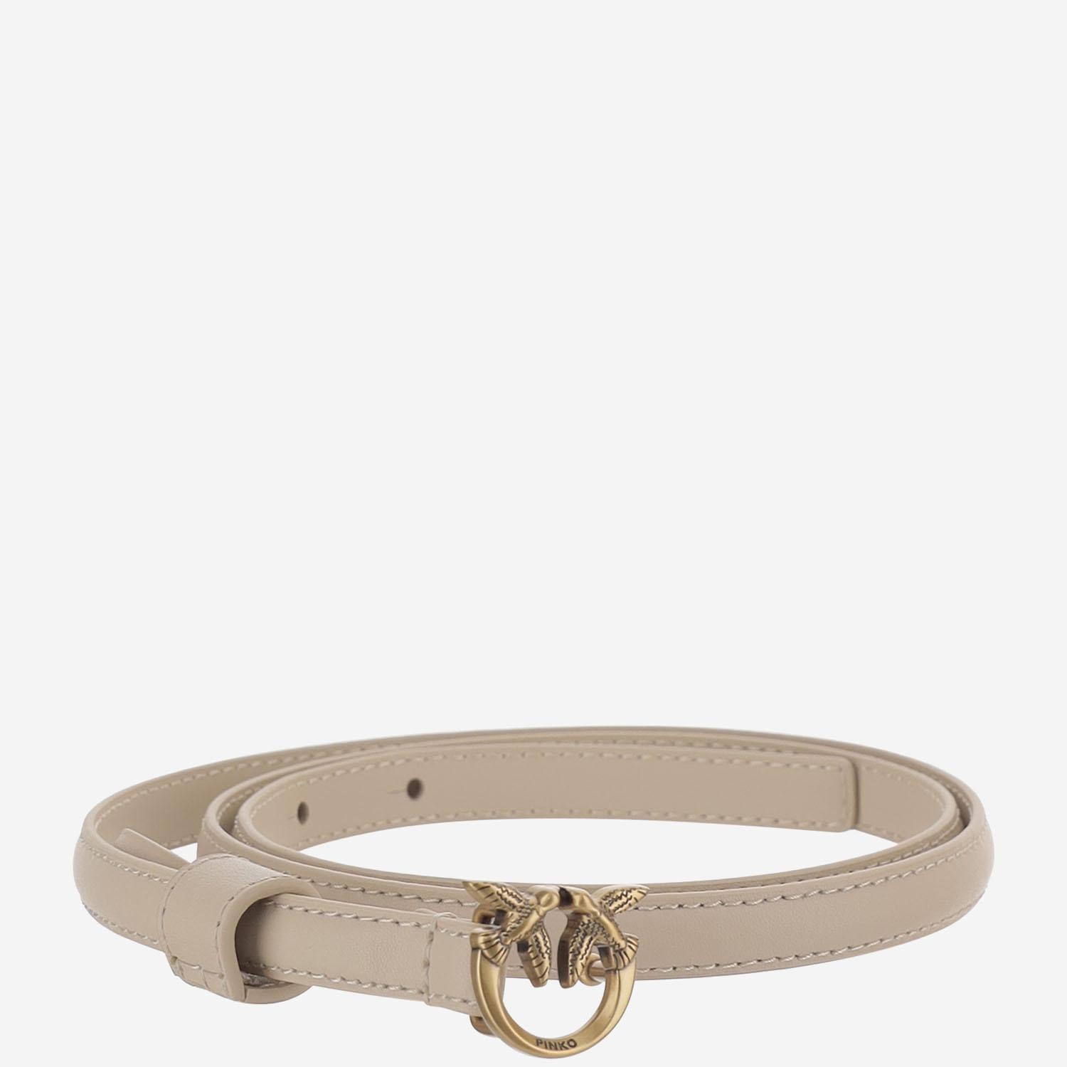 CINTURA IN PELLE CON LOGO 102148 A0F1C50Q PINKO 