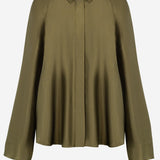 CAMICIA FLUIDA IN VISCOSA STRETCH CON MANTELLINA POSTERIORE S359Y05XGF 4160 LOEWE 