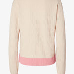 Maglione in cotone e seta stretch con motivo FF FZXE95 AW4SF0WC4 FENDI 