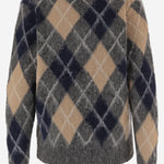 CARDIGAN IN LANA CON MOTIVO GEOMETRICO 31845165DS 40503 ASPESI 