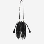 BORSA A SPALLA IN PELLE CON FRANGE 6W2B0R28LUJ 0NO VALENTINO GARAVANI 