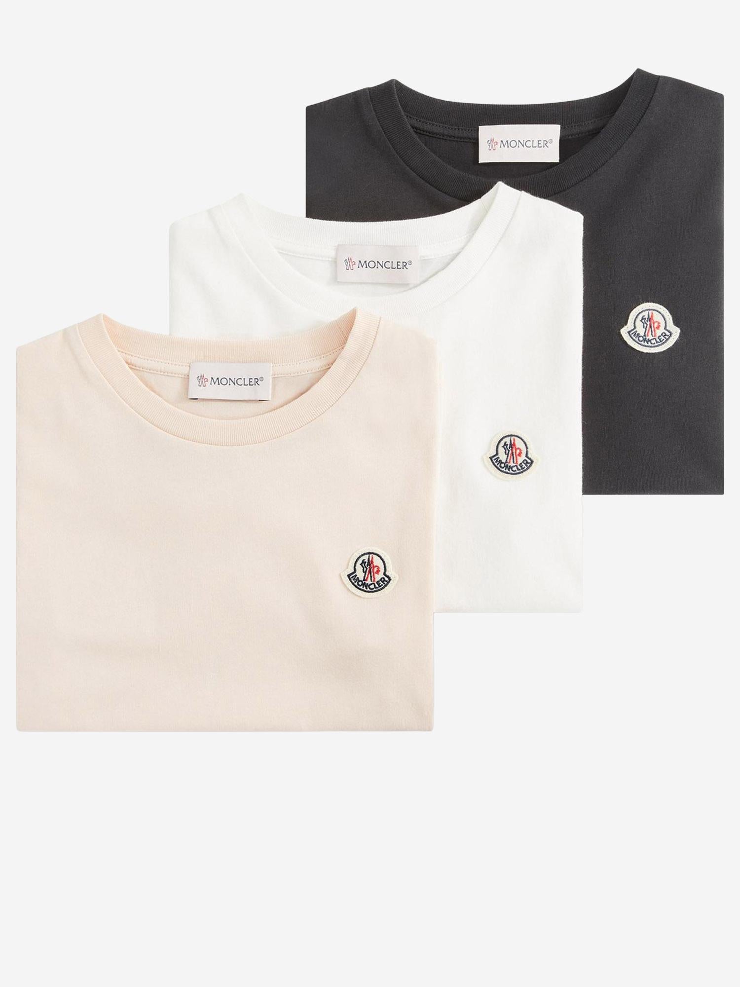 SET DI 3 T-SHIRT IN COTONE 8C0003489AT9 3P2 MONCLER ENFANTS 