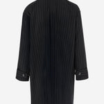 CAPPOTTO IN MISTO CASHMERE CON MOTIVO A RIGHE GM002277 TE17628O8007 GIORGIO ARMANI 