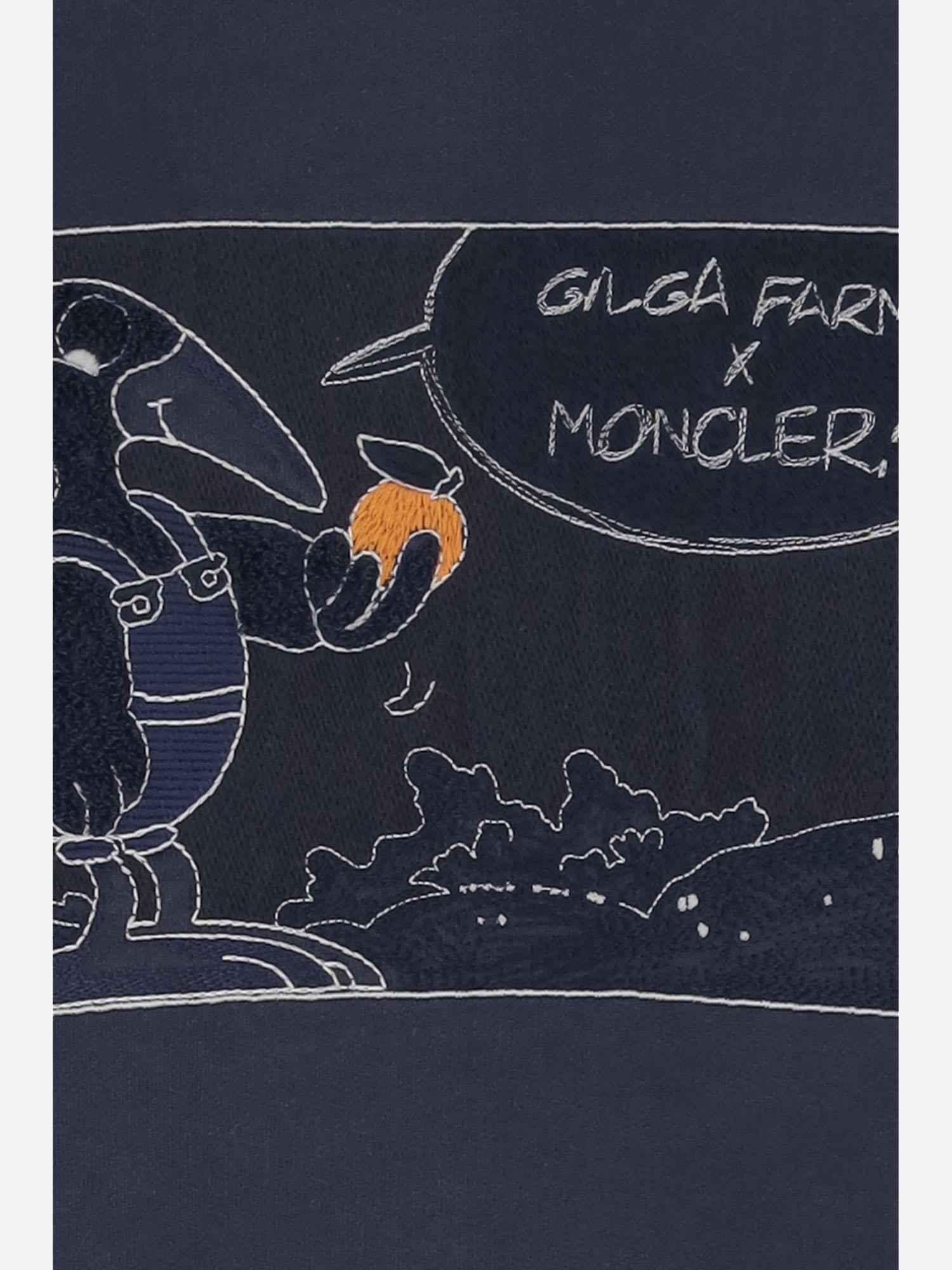 FELPA IN COTONE MONCLER X GILGA FARM BY DONALD GLOVER 8G0000289AUJ 786 MONCLER 