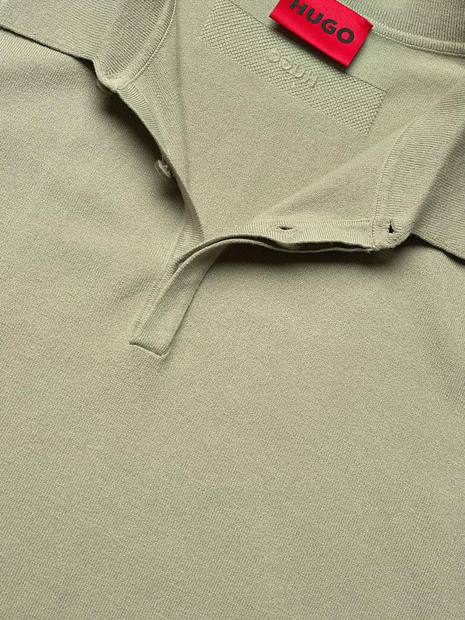 POLO IN MISTO VISCOSA CON LOGO 50536672 337 HUGO BOSS 