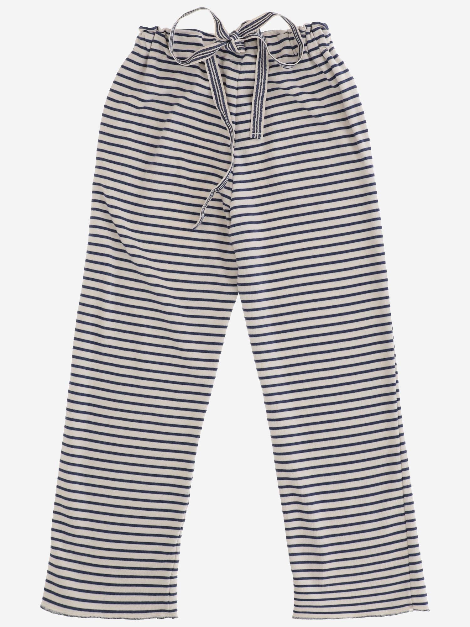 PANTALONI IN MISTO COTONE STRETCH CON MOTIVO A RIGHE 04618056 135 BABE & TESS KIDS 